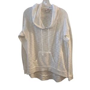 Mossimo Women's White Cowl Neck Pullover Sweater Size S Casual Knit